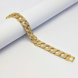 دستبند طرح کارتیه نگین دار | فروشگاه اینترنتی گلدید