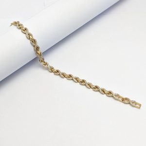 دستبند ژوپینگ نگینی | فروشگاه اینترنتی گلدید