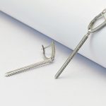 گوشواره آویز تمام نگین | فروشگاه اینترنتی گلدید