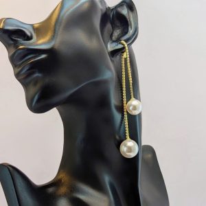 گوشواره آویز مروارید | فروشگاه اینترنتی گلدید