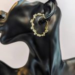 گوشواره حلقه ای مخراجی شده | فروشگاه اینترنتی گلدید