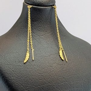 گوشواره بخیه برگ | فروشگاه اینترنتی گلدید