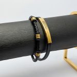 دستبند چرم دولاین | فروشگاه اینترنتی گلدید