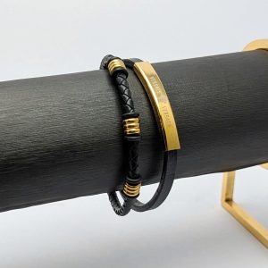دستبند چرم دولاین | فروشگاه اینترنتی گلدید