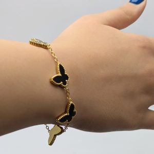 دستبند ونکلیف پروانه ای | فروشگاه اینترنتی گلدید