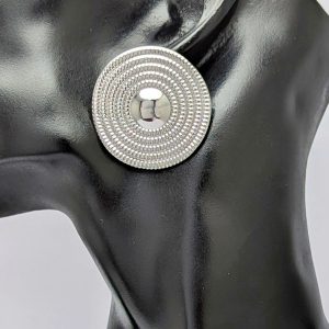 گوشواره دایره طرح دار | فروشگاه اینترنتی گلدید