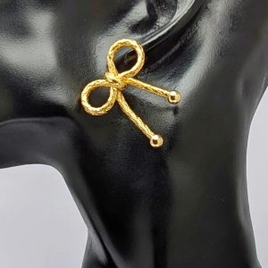 گوشواره پاپیون بدل | فروشگاه اینترنتی گلدید