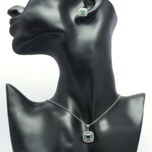 نیم ست زمرد ژوپینگ | فروشگاه اینترنتی گلدید