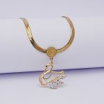 گردنبند قو نگین دار | فروشگاه اینترنتی گلدید