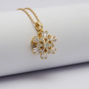گردنبند دونه برف چرخان | فروشگاه اینترنتی گلدید