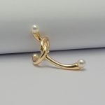 گوشواره ایرکاف طرح گره و مروارید | فروشگاه اینترنتی گلدید